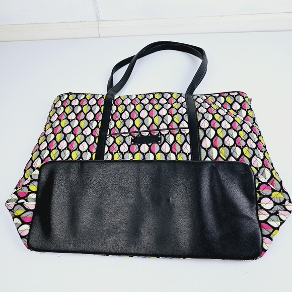 Vera Bradley Large Tote Bag Leaf Pattern - Picture 2 of 9
